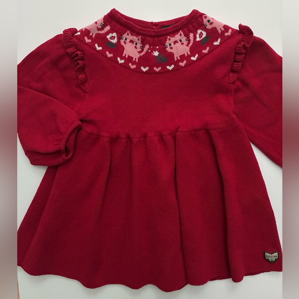🇨🇦 Souris Mini 9-12M sweater dress